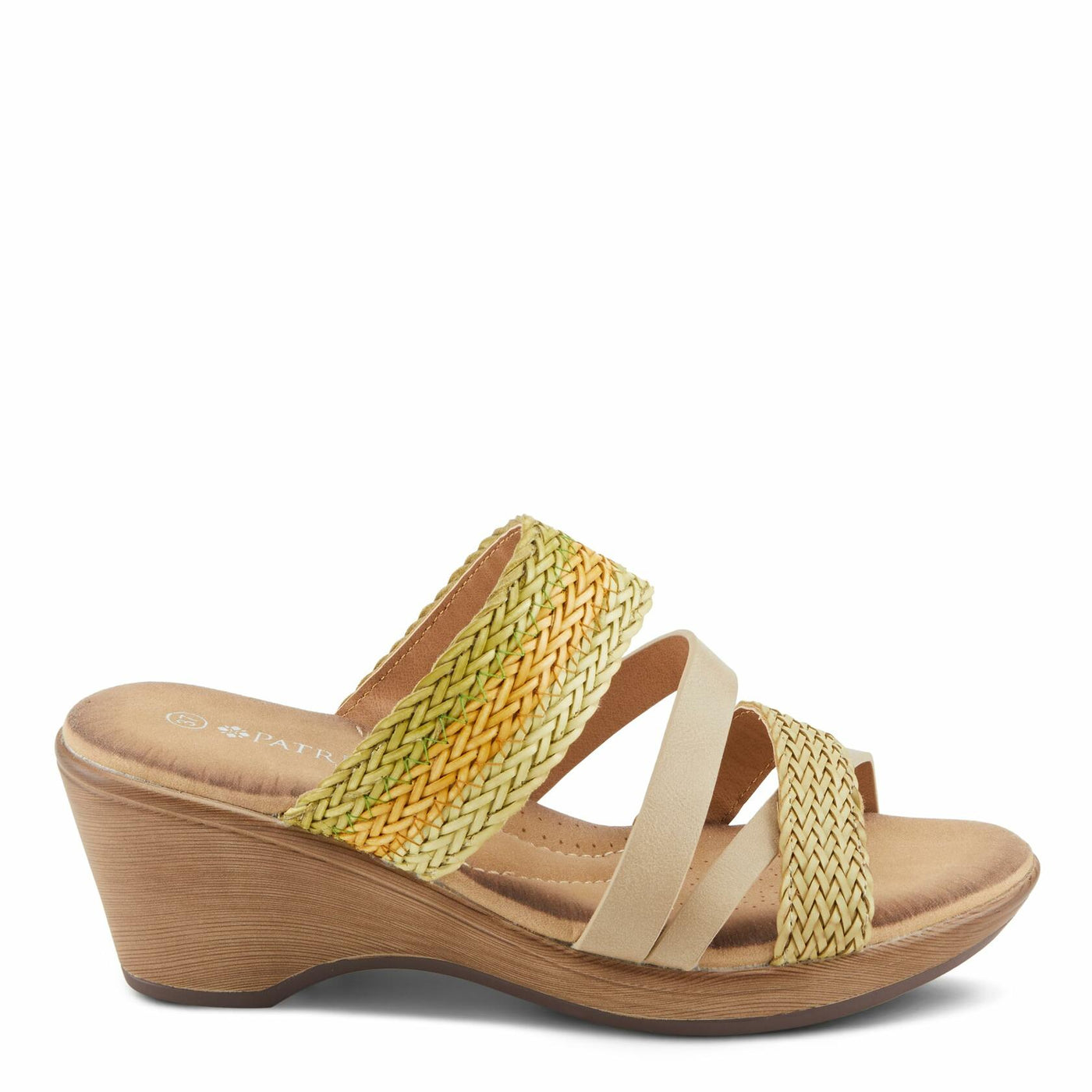 PATRIZIA Women's MAHINA Cross-Strapped Wedge Sandals Blue Multi EU 39 / US 8.5