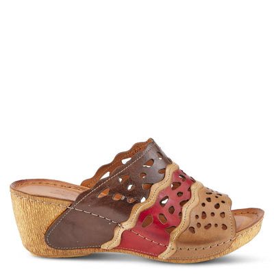 Spring Step Women's Footy Shoes, Brown Multi, 8.5