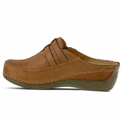 Spring Step Happy Mule Clogs for Women - Ladies Slip-On Clogs with Ajdustable Straps - Comfortable Slip-On Loafers for Women - Medium Brown EU 42 / US 10.5-11