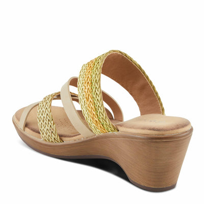 PATRIZIA Women's MAHINA Cross-Strapped Wedge Sandals Blue Multi EU 39 / US 8.5