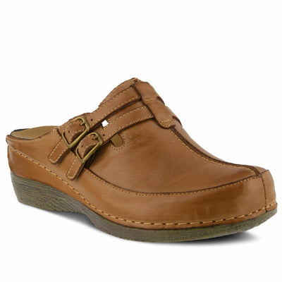 Spring Step Happy Mule Clogs for Women - Ladies Slip-On Clogs with Ajdustable Straps - Comfortable Slip-On Loafers for Women - Medium Brown EU 42 / US 10.5-11