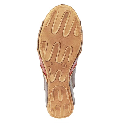 Spring Step Women's Footy Shoes, Brown Multi, 8.5