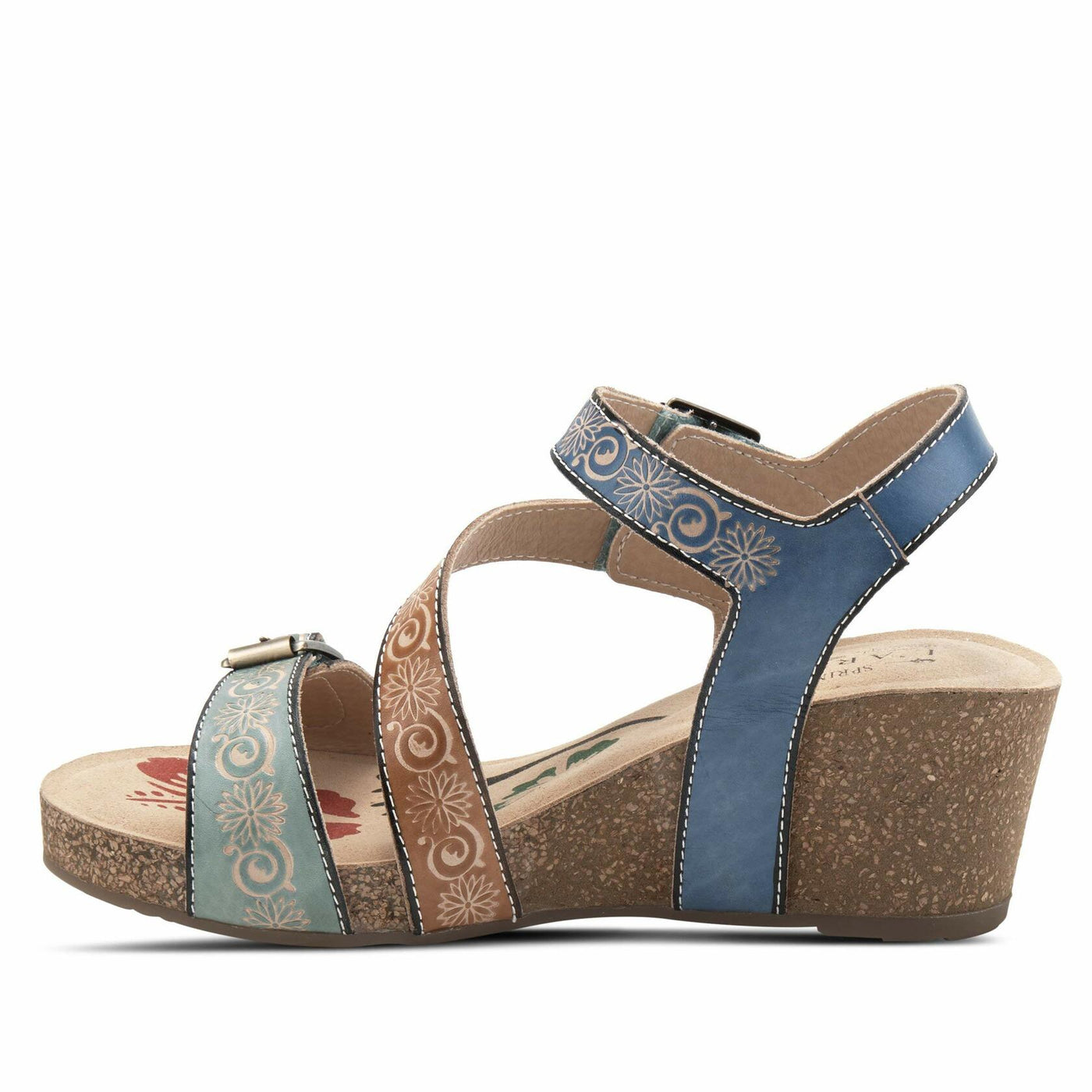 L'Artiste by Spring Step Women's Tanja Sandal, Mint Green Multi, 9