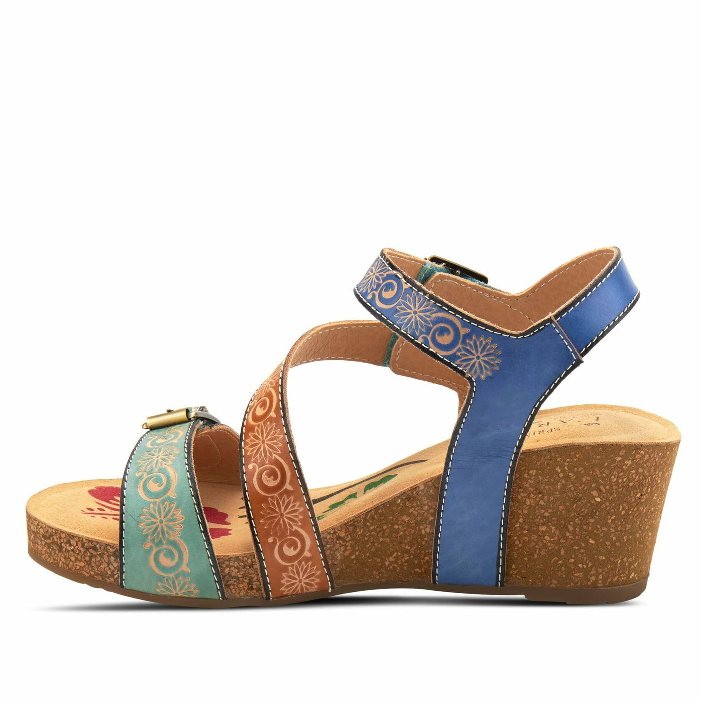 L'Artiste by Spring Step Women's Tanja Sandal, Mint Green Multi, 10.5-11