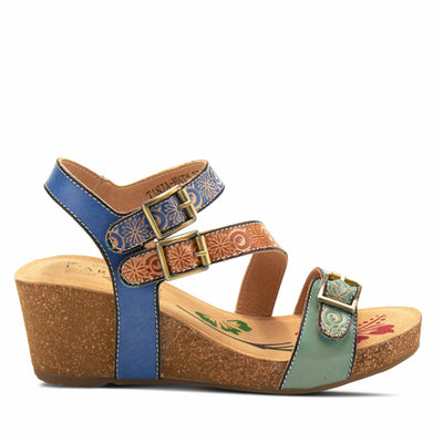 L'Artiste by Spring Step Women's Tanja Sandal, Mint Green Multi, 10.5-11