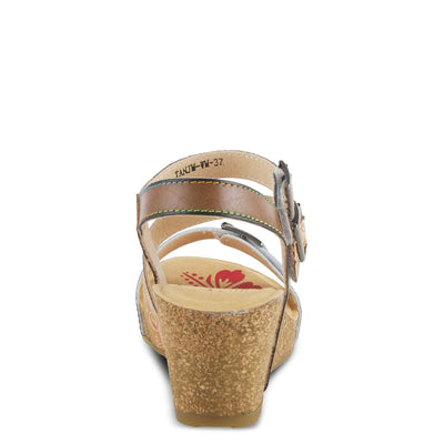 L'Artiste by Spring Step Women's Tanja Sandal, White Multi, 9