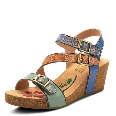 L'Artiste by Spring Step Women's Tanja Sandal, Mint Green Multi, 10.5-11