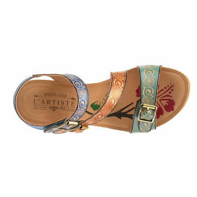 L'Artiste by Spring Step Women's Tanja Sandal, Mint Green Multi, 10.5-11