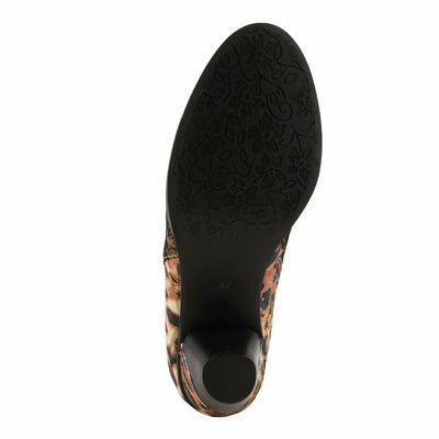 Spring Step L'Artiste Dessalynn Heeled Booties | Suede & Velvet Ankle Boots with Vintage Charm BRONZE MULTI EU 38 / US 7.5-8