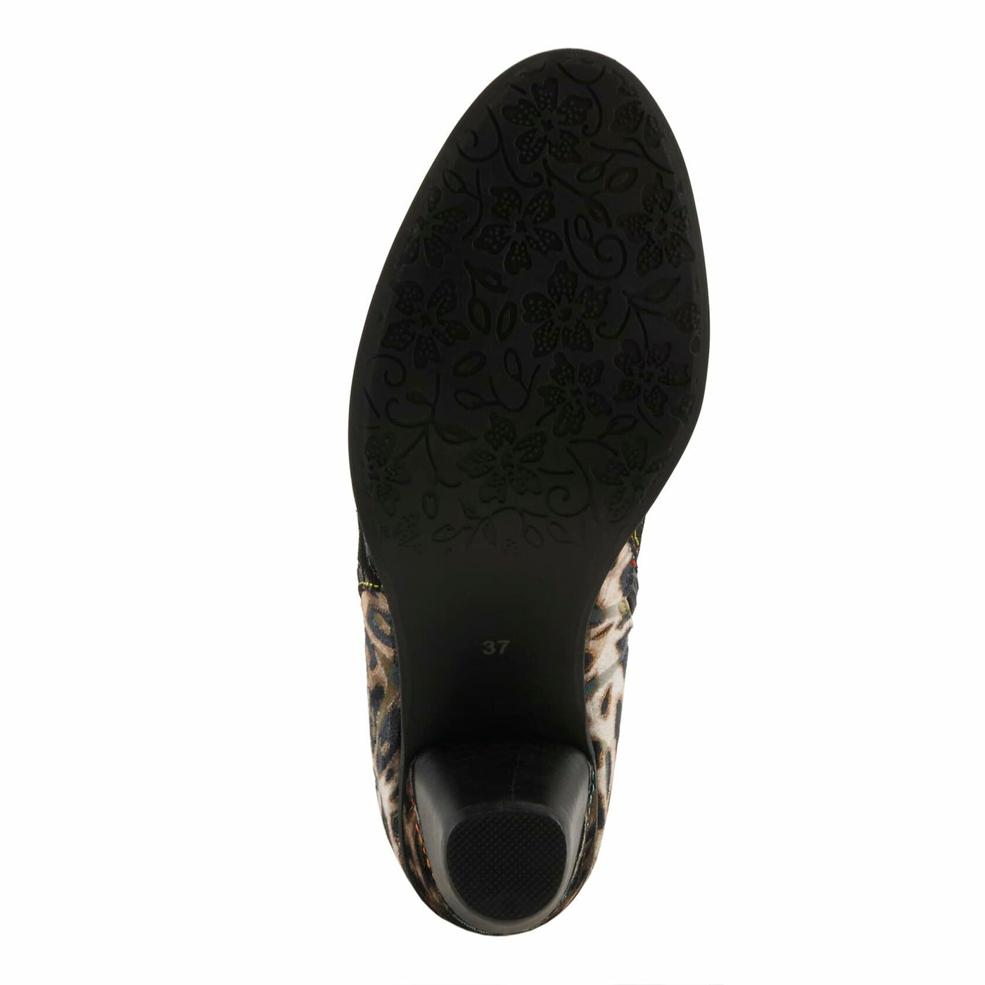 Spring Step L'Artiste Dessalynn Heeled Booties | Suede & Velvet Ankle Boots with Vintage Charm PEWTER MULTI EU 40 / US 9
