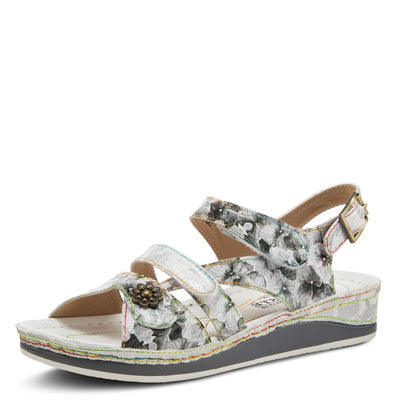 Spring Step L'Artiste Women's Sumacah Ankle Strap Sandal Silver Multi EU 38 / US 7.5-8