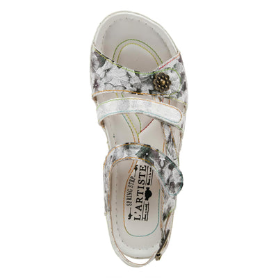 Spring Step L'Artiste Women's Sumacah Ankle Strap Sandal Silver Multi EU 38 / US 7.5-8