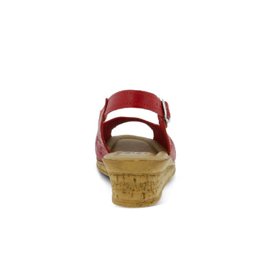 Spring Step Women's Orella Wedge Sandal, Red, 40 EU/9 M US