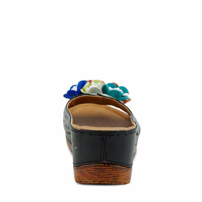 Spring Step Women's Flowerchild Slide Sandal Black EU 36 / US 5.5-6
