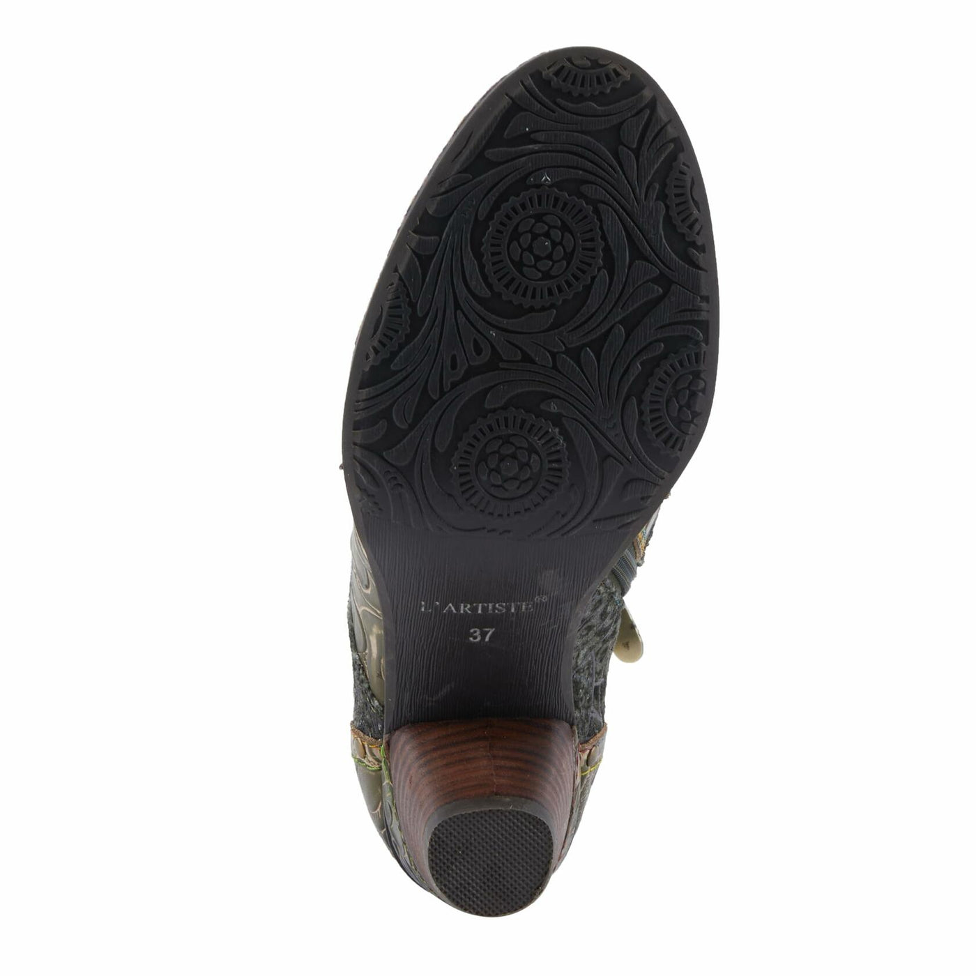 Spring Step L'Artiste Avyanna Women's Floral Velvet Bootie - Romantic Vibe, Glamorous Ankle Boots for Date Nights Olive Multi EU 40 / US 9