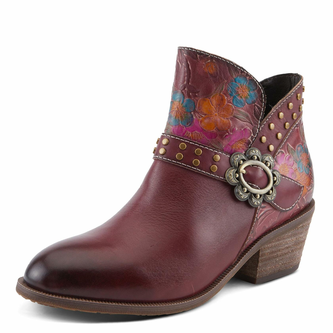 L'Artiste by Spring Step Women's Daintylady Western Boot, Bordeaux Multi, 11