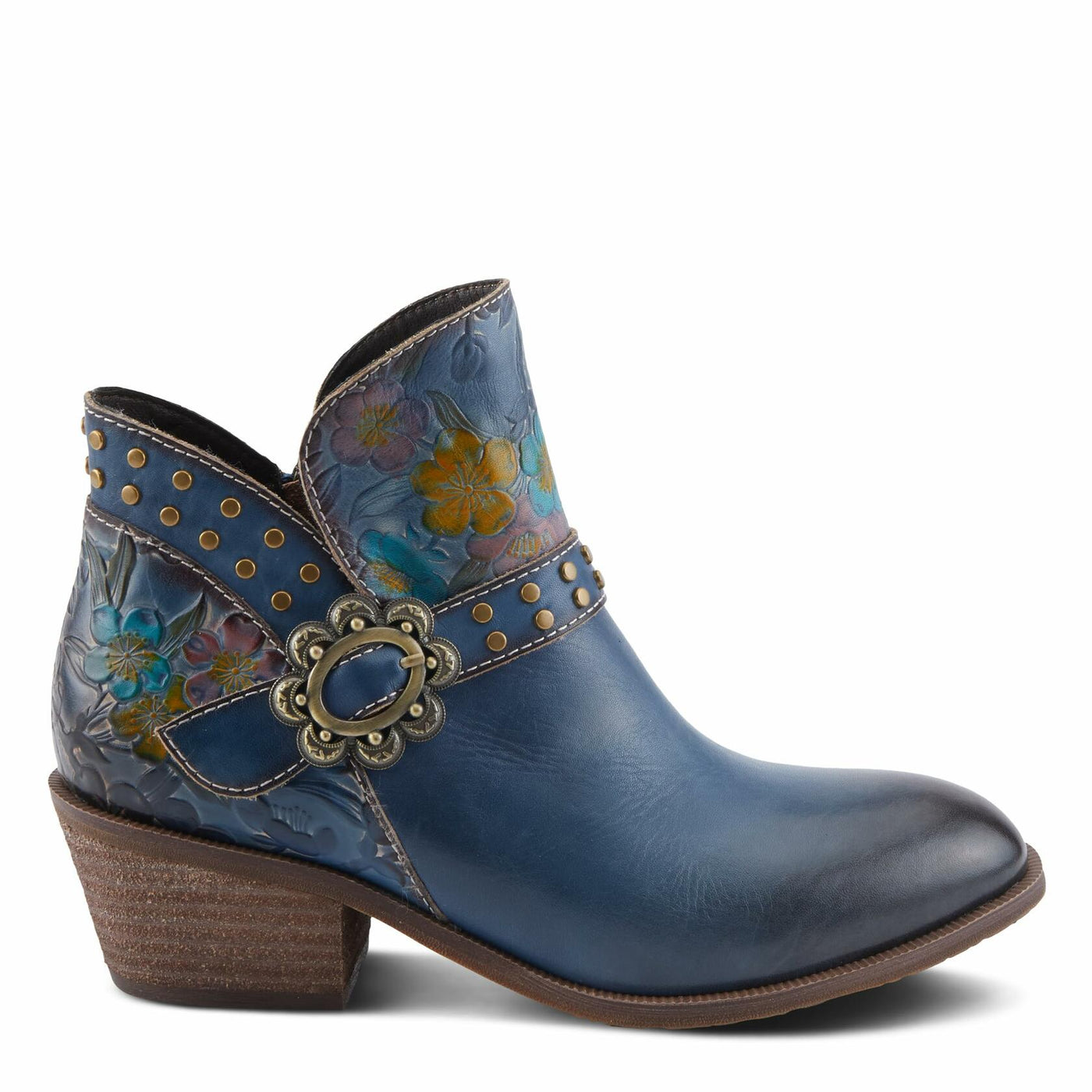 L'Artiste by Spring Step Women's Daintylady Western Boot, Blue Multi, 7