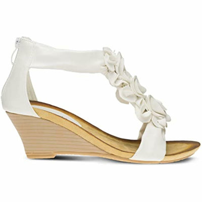 PATRIZIA Women’s Harlequin Sandals, White, 38 M EU (7.5 - 8)