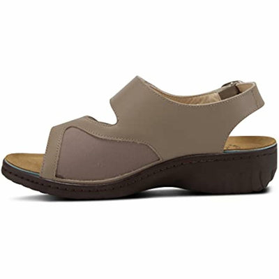 Flexus Women's Aksamala Slingback Sandal Dark Taupe EU 36 / US 5.5-6