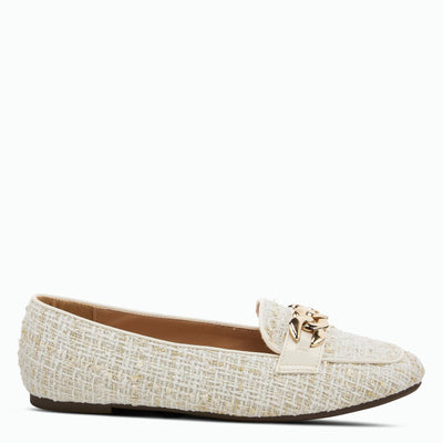 PATRIZIA Women's Boucle Slip-On ShoeOff White EU 39 / US 8.5