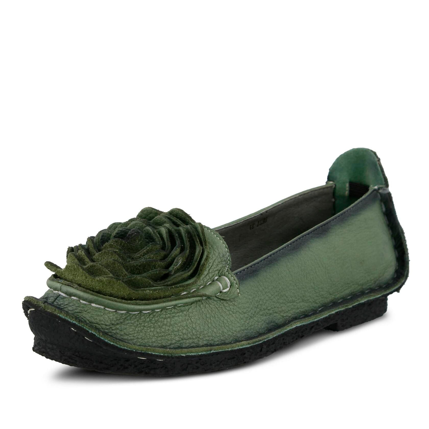 L’Artiste by Spring Step Women's Dezi Flat, Green, 41 EU/9.5-10 M US