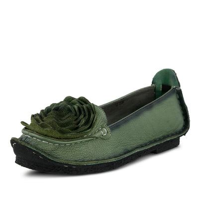 L’Artiste by Spring Step Women's Dezi Flat, Green, 41 EU/9.5-10 M US