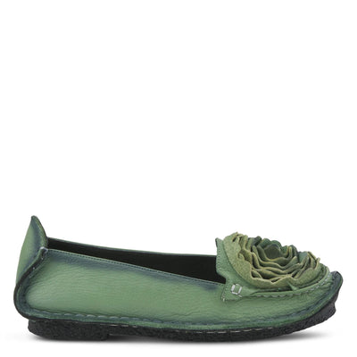 L’Artiste by Spring Step Women's Dezi Flat, Green, 41 EU/9.5-10 M US
