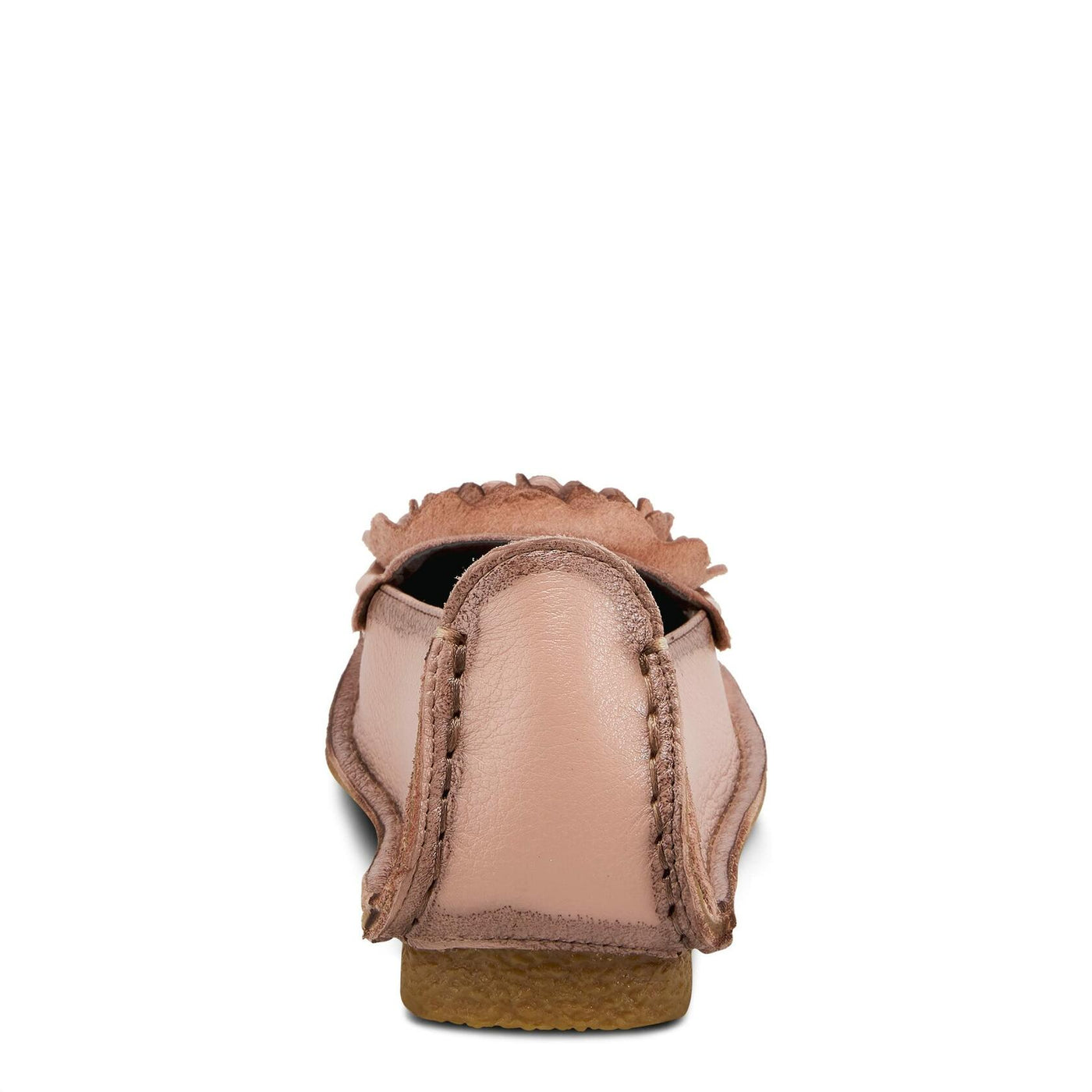 Spring Step L'Artiste Dezi Leather Shoes for Women | Comfortable Slip-On Shoes with Soft Leather Flower | Ladies Casual Flats for Work | Pink EU 35 / US 5