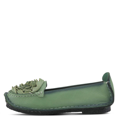 L’Artiste by Spring Step Women's Dezi Flat, Green, 41 EU/9.5-10 M US