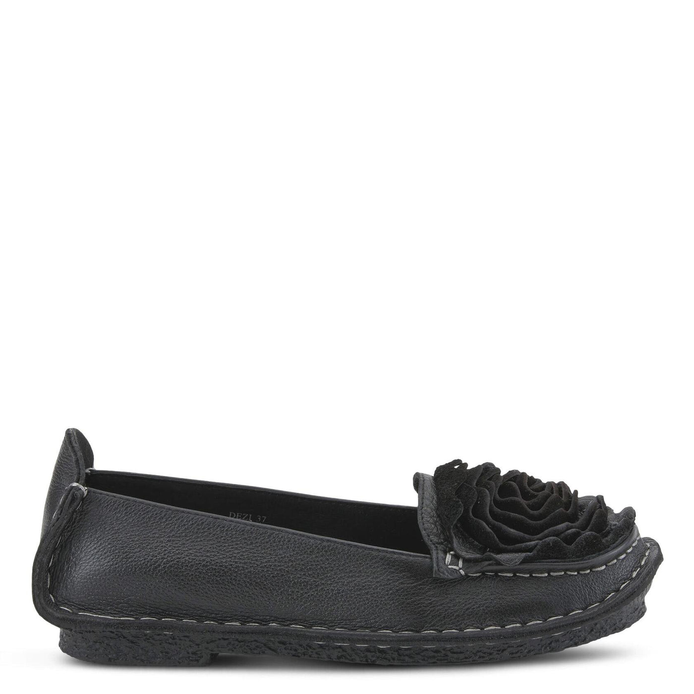 L’Artiste by Spring Step Women's Dezi Flat, Black, 39 EU/8.5 M US