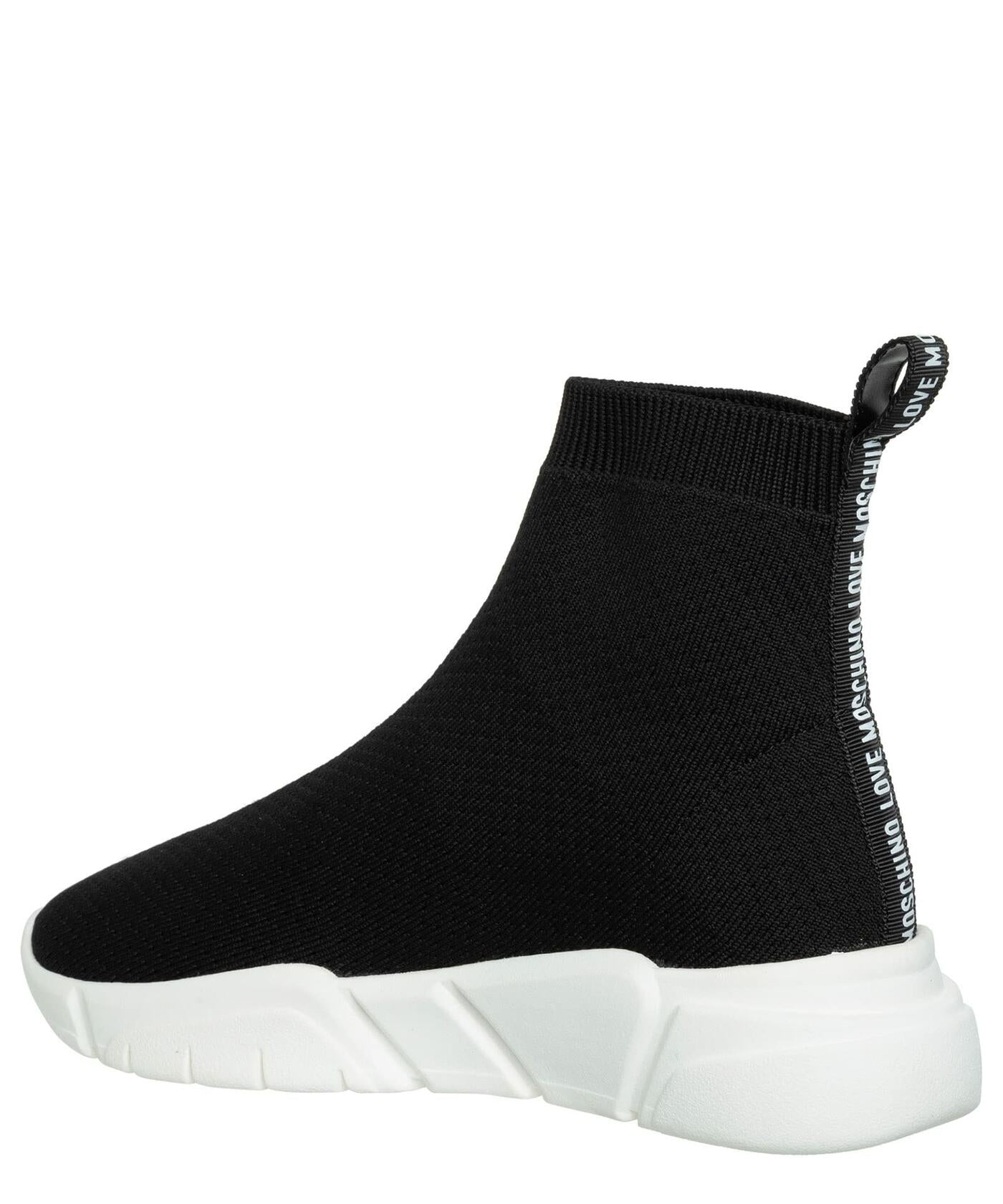 Love Moschino women high-top sneakers black 7 US