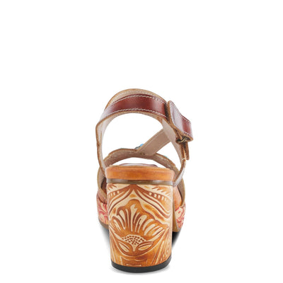 Spring Step L'Artiste Women's Gomma High Heel Sandal Camel Multi EU 42 / US 10.5-11