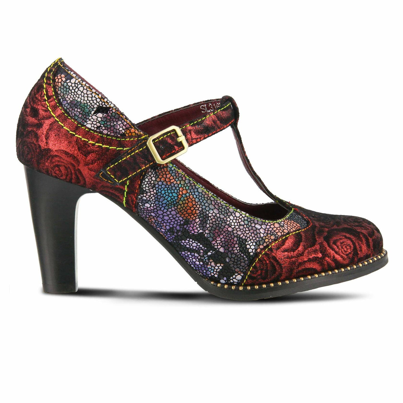 L'Artiste by Spring Step Mazie Bordeaux Multi Shoe US 8.5