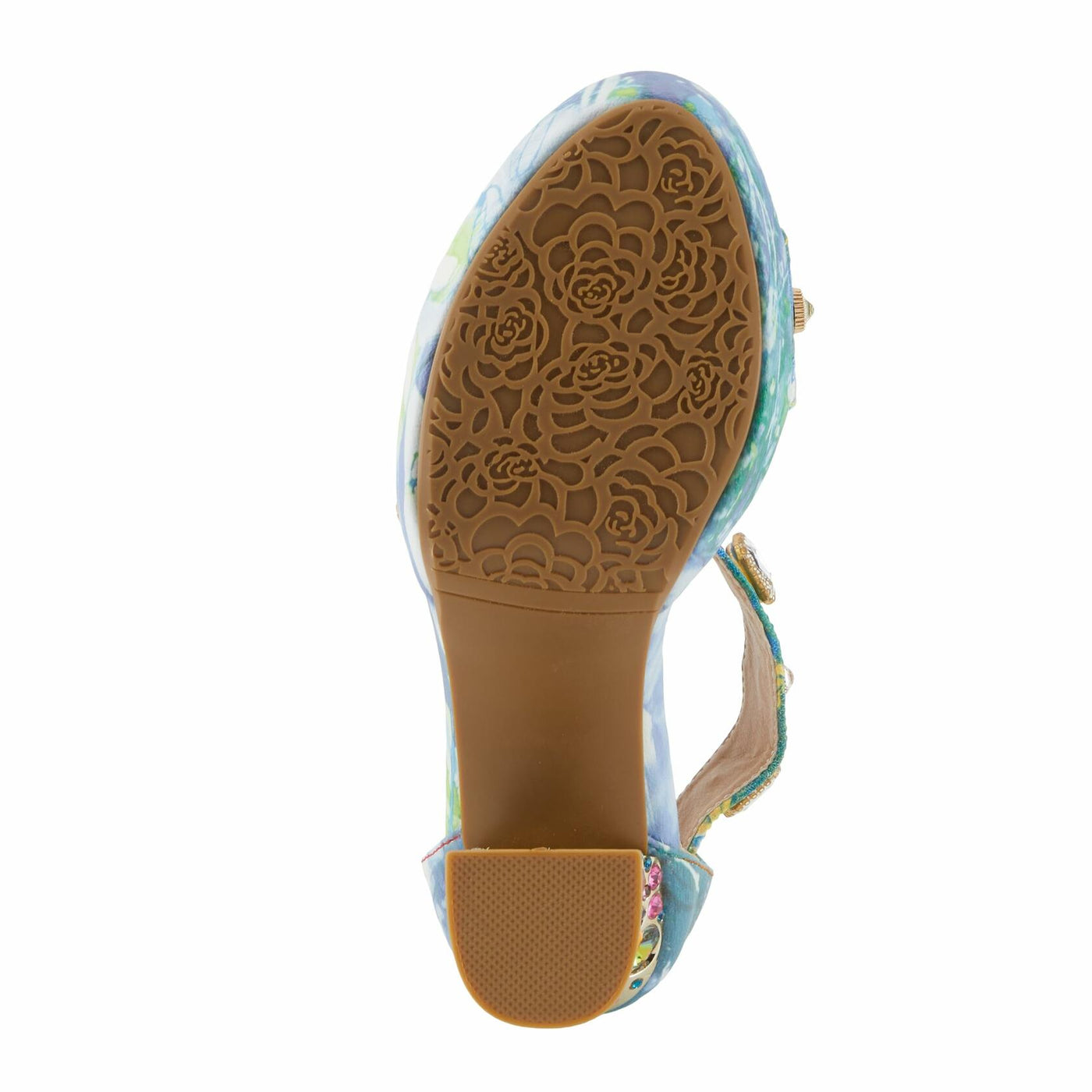 L'Artiste by Spring Step Women's Jewell Sandals, Blue Multi, 9