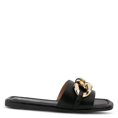 Patrizia Women's Barbee Slide Sandal, Black, 9.5-10