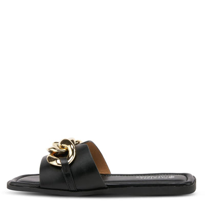 Patrizia Women's Barbee Slide Sandal, Black, 9.5-10