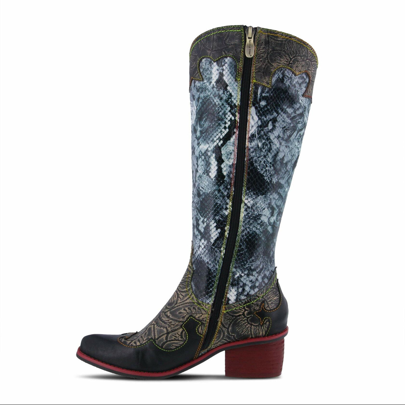 Spring Step L'Artiste Women's Rodeo Boot Black Multi EU 41 / US 9.5-10