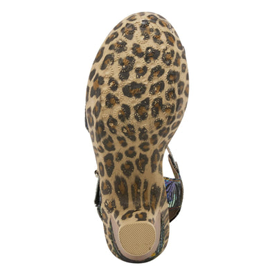 Spring Step L'Artiste Women's Wildcat Quarter Strap Sandal Black Multi EU 40 / US 9
