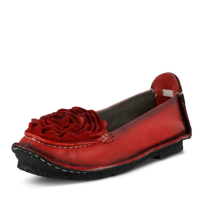 L’Artiste by Spring Step Women's Dezi Flat, Red, 39 EU/8.5 M US