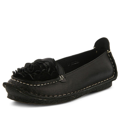 L’Artiste by Spring Step Women's Dezi Flat, Black, 41 EU/9.5-10 M US