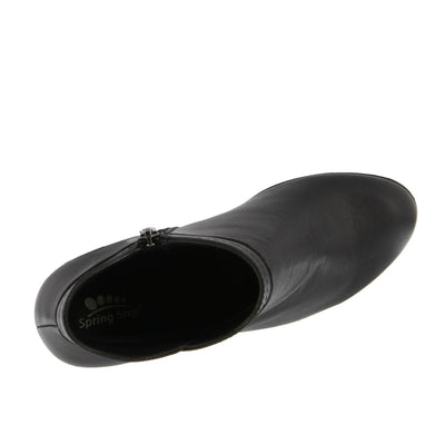Spring Step Women's Itilia Ankle Bootie, Black, 37 EU/6.5-7 M US