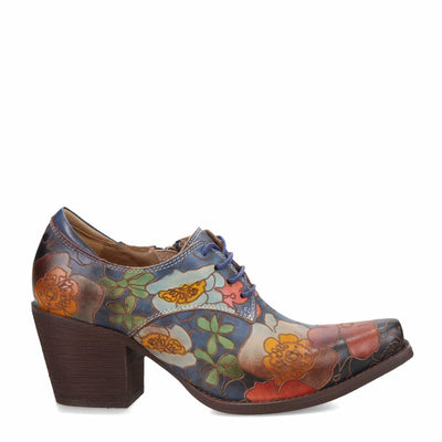 Spring Step L`Artiste Women's Rockinlorna Shootie Blue Multi EU 38 / US 7.5-8
