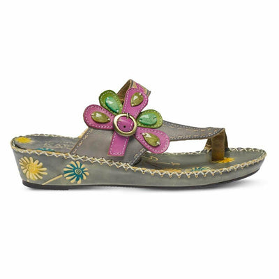 Spring Step L`Artiste Women's Santorini Slide Sandal Gray EU 36 / US 5.5-6