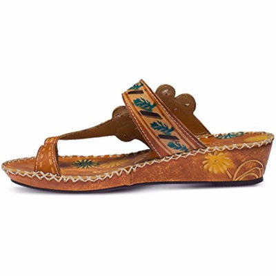 Spring Step L`Artiste Women's Santorini Slide Sandal Camel Multi EU 37 / US 6.5-7