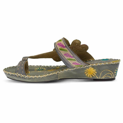 Spring Step L`Artiste Women's Santorini Slide Sandal Gray EU 36 / US 5.5-6