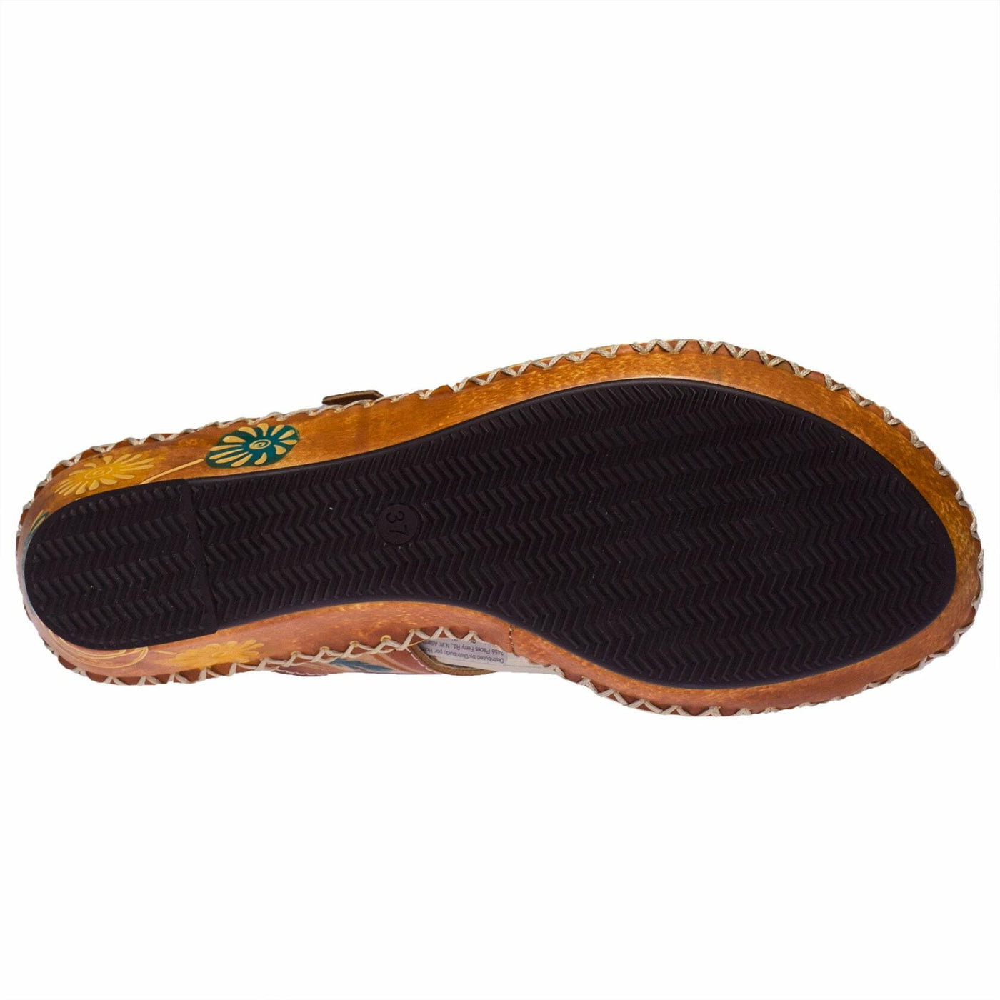 Spring Step L`Artiste Women's Santorini Slide Sandal Camel Multi EU 35 / US 5