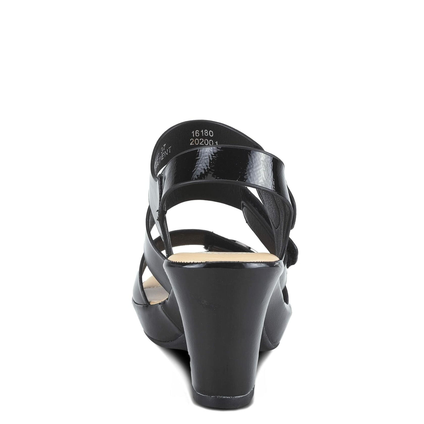 Patrizia Women's Triodee Heeled Sandal, Black Patent, 8.5