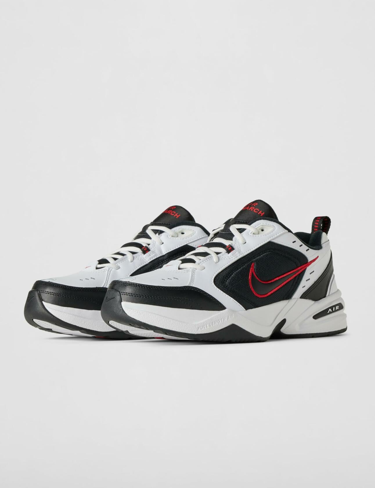 Nike Men's Air Monarch IV Cross Trainer, White/Black, 9.0 Regular US