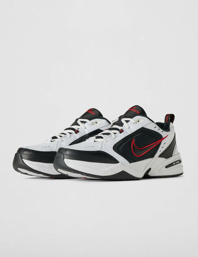 Nike Men's Air Monarch IV Cross Trainer, White/Black, 9.0 Regular US