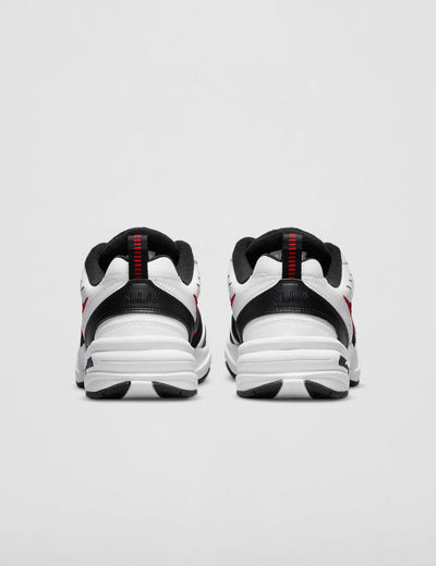 Nike Air Monarch IV Training Shoe (4E) - White/Black/Varsity Red, Size 9 US